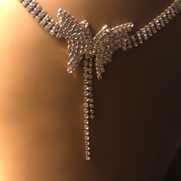 Butterfly Pendant Choker Necklace - Picture 5 of 6